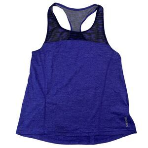 Reebok Purple Athletic Tank Top Sleeveless Racerback Sz S Camouflage Heathered